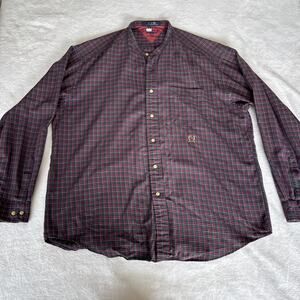 Vintage Tommy Hilfiger Button Up Long Sleeve Men XL No Collar 90’s